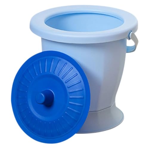 Urinoir pot de chambre portable en plastique avec couvercle pour adulte