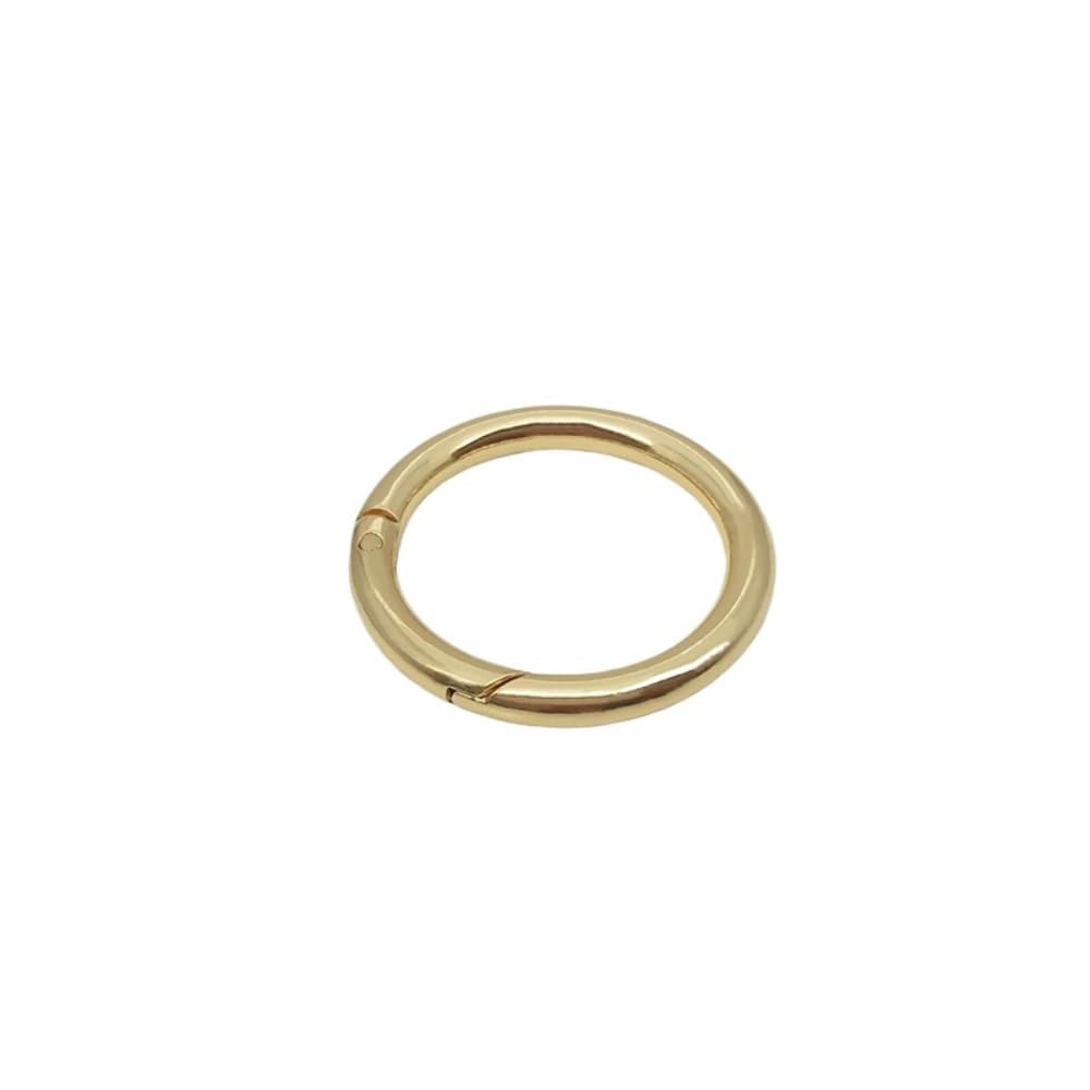 Hebilla con anilla para llaves de 18mm dorada y multiusos para manualidades