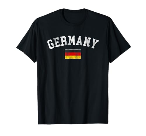 Vintage Germany Flag German Heritage Souvenir Retro Graphic T-Shirt