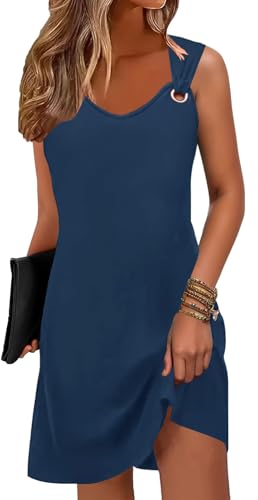 Summer Dresses for Women 2025 Sundresses Sleeveless Beach Swimsui...
