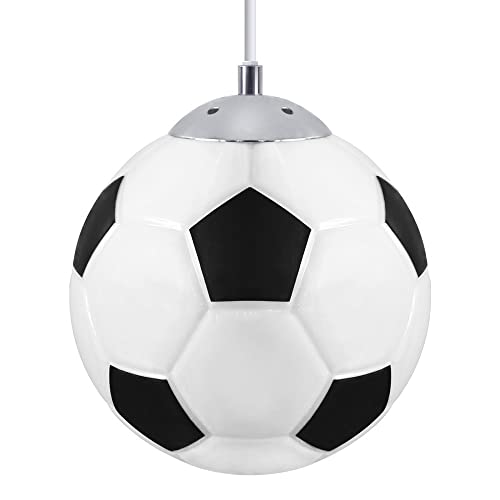 Lámpara colgante de fútbol para evitar reflejos molestos en el cuarto de estudio de niños 6