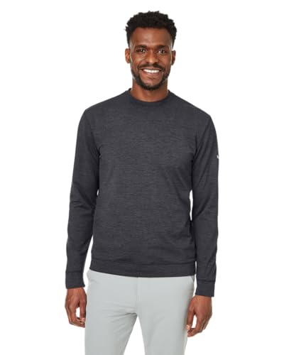 Image of CLOUDSPUN Crewneck (LS) Golf Sweatshirt, Puma Black, S