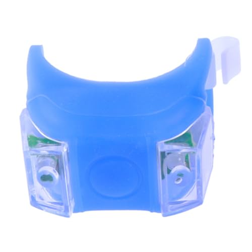 Mikikit 2Pcs LED Bike Rear Light Silicone Tail Lamp for Cycling Safety Easy Installation Bright Light Modes for Mountain and Road Biking Blue