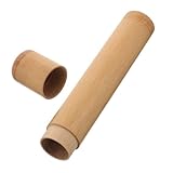 Ipetboom Small Cigar Tube Travel Box Reusable Bamboo Cigar Humidor Case Sealed Design