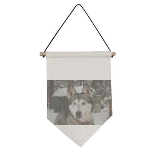 Drapeau en toile pour chien suspendre extérieur durable