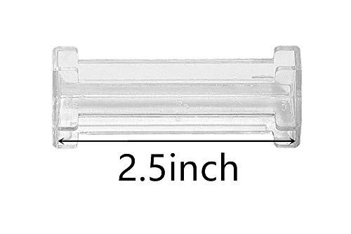 Cutelec Vertical Blind Valance Corners 4 Pack 2.5Inch Clear Plastic For L Sharp Dust Cover,Blinds Parts,Accessory,Components #TOP2