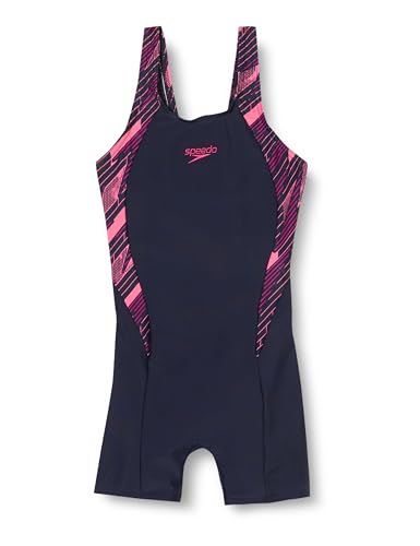 Speedo Girl's Hyperboom Splice Legsuit Swimwear (Pack of 1)