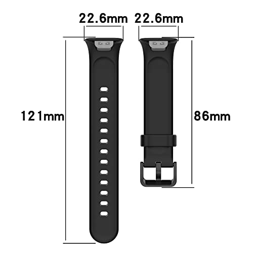 FitTurn 7pack compatible con Xiaomi Mi Band 7 Pro correas de silicona miniatura 3