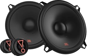 JBL Lautsprecher Auto Stage3 507CF - 135 Watt 2-Wege Komponenten Autolautsprecher Boxen Set von Harman Kardon - 13cm / 130mm / 5" Einbaulautsprecher ohne Gitter und 3.25cm Hochtöner, Schwarz