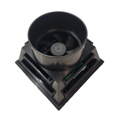 Spartan Sol Solar Ventilation Fan - Universal Fit For 3” And 4” Pipes - Portable Exhaust Fan For Porta Potty, Sheds, Dog Houses, Green Houses - Compact Size 6”X6”X4.5” #TOP3