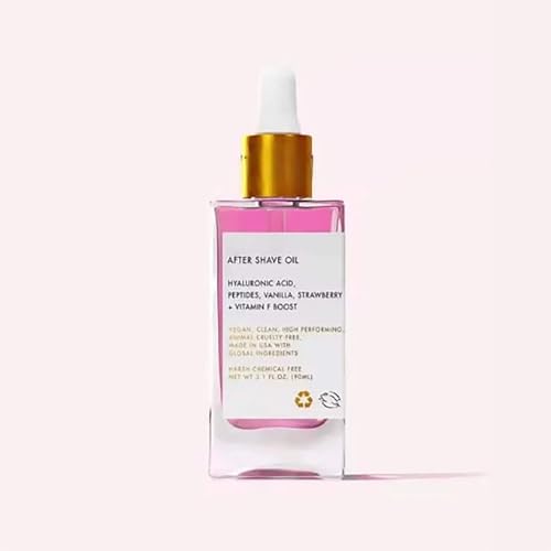 ZVD Aftershave Oil, Un Auténtico Aceite Intimo de Fresa y Vainilla, es Adecuado Para Reparar la Irritación y el Daño de la Piel Causado Por el Afeitado y Reponer la Humedad de la Piel (1PC)