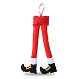 Hugwits Christmas Elf Leg Car Decorations, 20' Santa Claus Elf Leg Sticking Out of...
