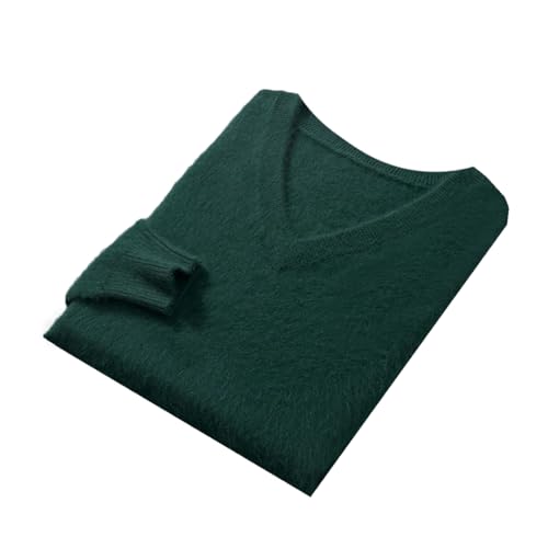 Men's V-Neck Knitted Sweater Soft Pullover Long Sleeve Fall Winter Business Casual Top