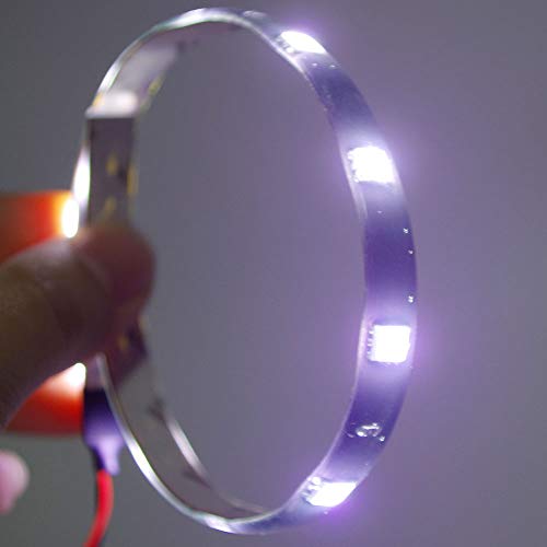 Dc 12V Waterproof 1Ft 15 Led Strip Underbody Light With 6 Inches Wires For Motor (White,Pack Of 6) #TOP4