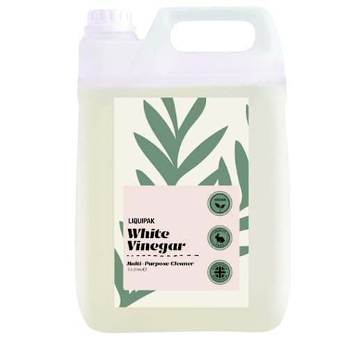 Liquipak White Vinegar Multi-Purpose Cleaner (5 Litres) is vegan, cruelty-free, eco-friendly and a powerful agent, ready to use for home, kitchen, and bathroom cleaning.