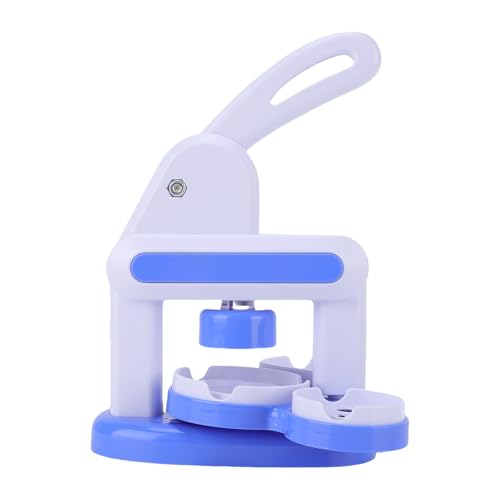 Luqeeg Máquina para Hacer Botones, Kit Prensa Manual para Hacer Insignias 3 en 1, Creaciones Personalizadas Actividades Vinculación Familiar para Desarrollo Habilidades Niños (BLUE)