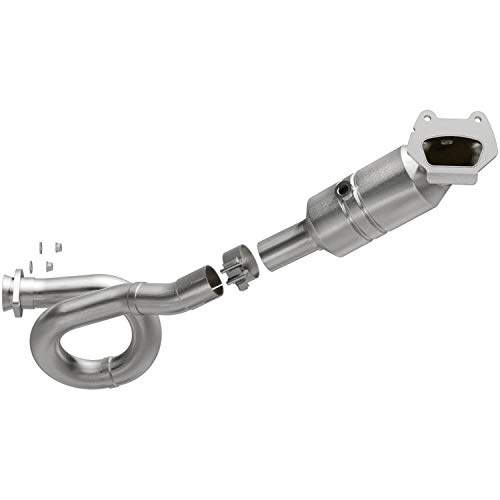 MagnaFlow Manifold Catalytic Converter OEM Grade Federal/EPA Compliant 21-029 - Stainless Steel 2.5in Main Piping, 23.5in Overall Length, Pre-Converter & Midbed O2 Sensor - Wrangler OEM Replacement