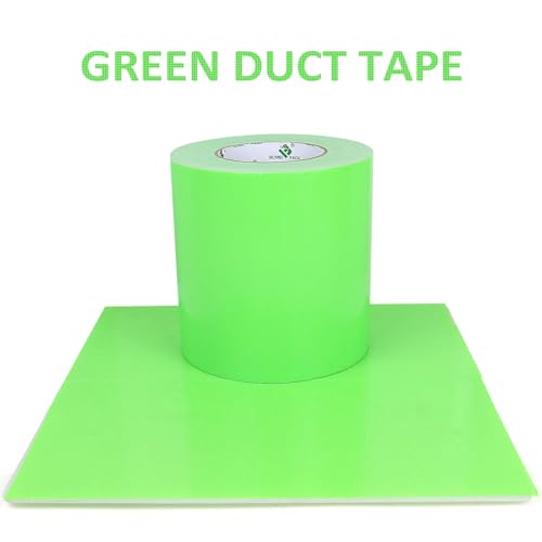 Image of BOMEI PACK 6inch Wide Green Duct Tape, Heavy Duty Strong Waterproof Industrial Color Duct Tape 9.0mil x 6inch x 60yds for Crafts, Home Improvement, Repairs, & Projects