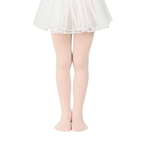 Image of Zando Ballet Tights for Girls - Ultra Soft Girls Dance Tights Elastic Ballet Footed Halloween Tight Girl for Daily School