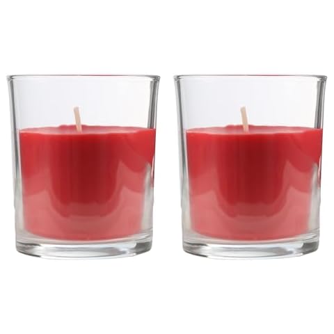 H HANSEL HOME Aromatic Candle with Glass Cover