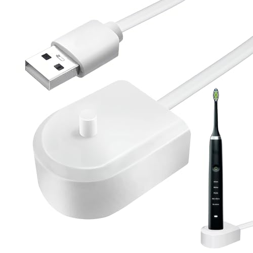 USB Toothbrush Charger for Philips Sonicare 4100 HX6100, Replacement Inductive Charging Base for HX9000 HX8000 HX6000 HX3000 Series Electric Toothbrush, Waterproof Cable