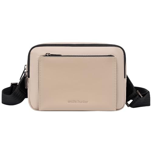 Image of Arctic Hunter 3 in 1 Crossbody Sling Bag for Men, Compact Lightweight Chest & Hand Travel Bag, Water-Repellent Polyester Small Wallet with Metal Zipper for Daily Commute