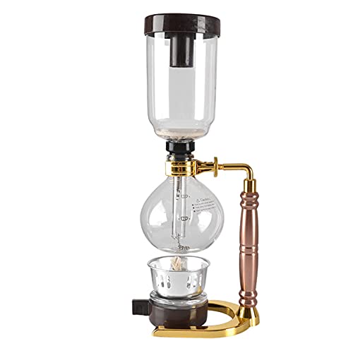 FFFHYIZH Siphon-Kaffeemaschine, Siphon-Kaffeemaschine-Set, Kaffee-Siphon-Siphon, Verbrühschutz für 5 Tassen, Vakuum-Kaffeemaschinen, Schwarz FFFHYIZH Siphon-Kaffeemaschine, Siphon-Kaffeemaschine-Set, Kaffee-Siphon-Siphon, Verbrühschutz für 5 Tassen, Vakuum-Kaffeemaschinen, Schwarz