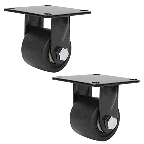 Roues pivotantes noires pour optimiser l'espace des ateliers et chariots industriels