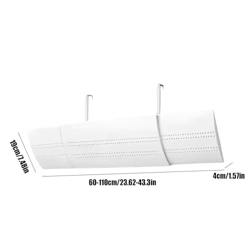 Deflector de CA montado en la pared con ala ajustable para control de aire en sala de estar 5