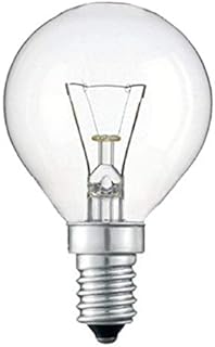 4 Pack 40W SES E14 Classic Clear Golf Light Bulbs, Small Screw, Incandescent Dimmable Lamps, Heavy Duty, 389 Lumen, Mains 230V - 240V