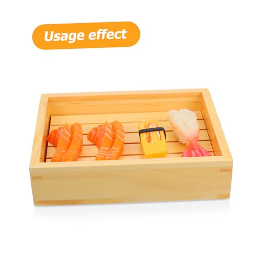 Plato de madera para sushi Cabilock bandeja para servir miniatura 3
