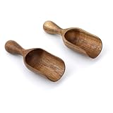 2stk Mini-Holzlöffel aus Akazienholz, Löffel für Kaffeebohnen Vielseitiger Holzlöffel für Badesalz Teelöffel aus Holz Küchenutensilien für Kaffeedosen Und -Kanister