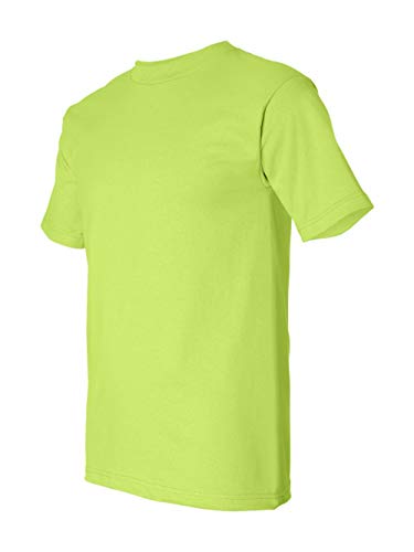 Bayside Apparel mens 6.1 oz. Basic T-Shirt(BA5100)-LIME GREEN-XL