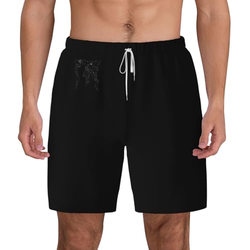 Bañador transpirable de hombre evita humedad ropa de playa ligera con mapa del mundo cómoda