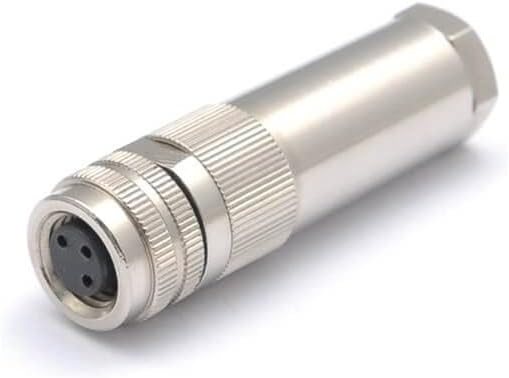 10 pcs M8 3 pin Female Connector Waterproof Assemble Screw Type 3Pin Female Plug for Cable