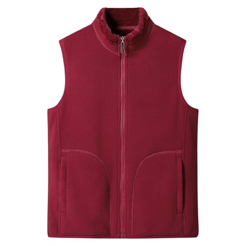 Chaqueta de forro polar sin mangas y chaleco acolchado reversible XL