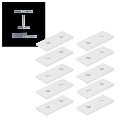Plaque de jonction 2 trous 4040 pour aménagement d'atelier - 4