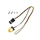 eMagTech Auto LKW RC LED Licht Rotierende Blinklampe Beleuchtung Kompatibel mit 1/8 1/10 1/12 RC Modellauto HSP SCX10 1/14 RC Auto 11x15mm Gelb