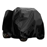 LN COZY CORNER All-Weather Mobility Scooter Cover – Universal Fit, Durable, Easy to Install, Sleek Design from Dust Dirt Snow Rain Sun Rays Black