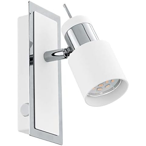 EGLO LED Wandlampe Davida, Wandleuchte, Wandstrahler aus Metall in Chrom Cover