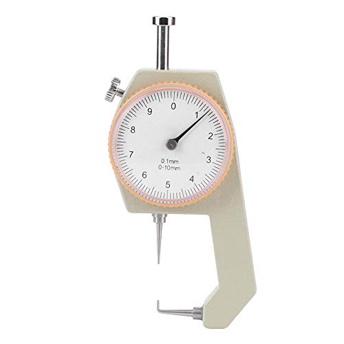 Calibrador de espesores digital, 0-10 mm, carcasa de aleación de aluminio, punta curva, cónica y plana, para paredes, acero, papel, joyería miniatura 1