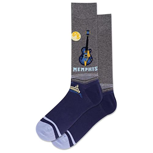 Chaussettes Memphis Crew Hot Sox pour homme au motif géométrique rétro