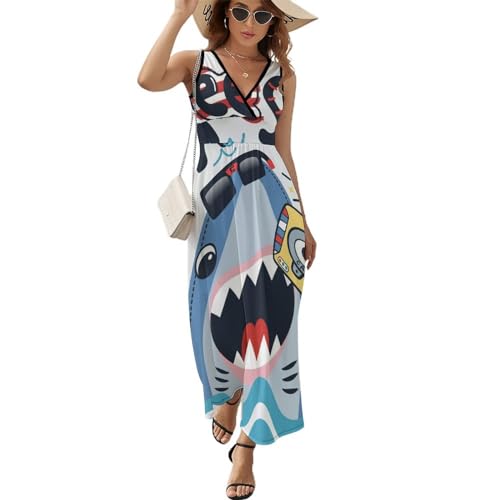 Robe Longue Sans Manches Légère et Fluide pour Rester Fraîche Tout l'Été à la Plage