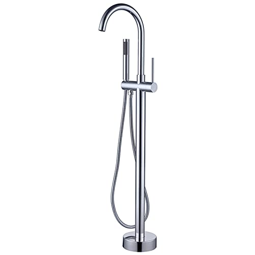 Robinet baignoire moderne noir mat avec section de douche intégrée haute finition