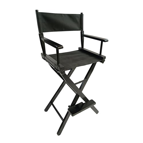 TREATLIFE HOME Home Director's Chair Foldable Design with Black Frame and Canvas, 2-Piece Set for Adults, Classic Style, Lightweight