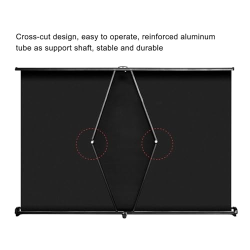 Pantalla portátil retráctil para proyector 40 pulgadas miniatura 4