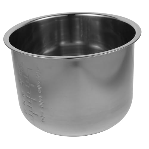 COLLBATH Olla Interior para Arrocera de Cocina de Acero Inoxidable Antiadherente Repuesto para Ollas Eléctricas Domésticas Accesorio Duradero y Seguro para Cocina