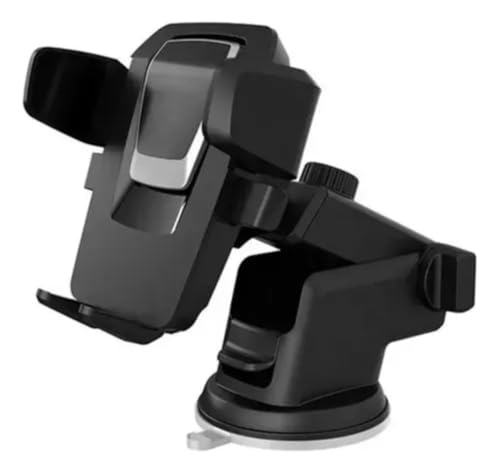 Tomate Suporte de Celular para Carro MTG-011, Suporte Veicular com Ventosa, Base Ajustável, Preto
