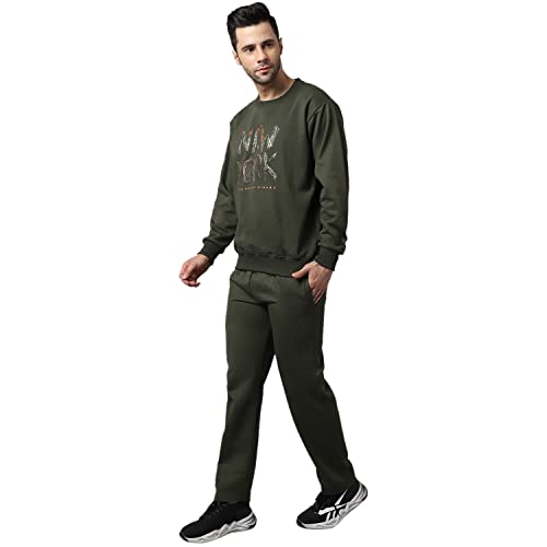 Image of Mack Jonney Fleece Printed Tracksuit Co-ord Set for Men-SW 44 LOWER 02-P