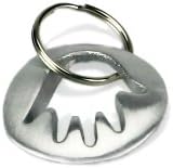 Contemporary Judaica Designs AB181 HAMSA Lucky Charm Key Chain, Aluminum